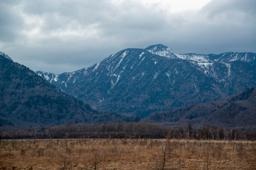 山岳風景　戦場ヶ原　曇り