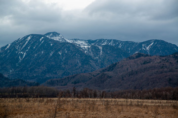山岳風景　戦場ヶ原　曇り