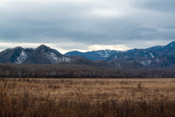 山岳風景　戦場ヶ原　曇り