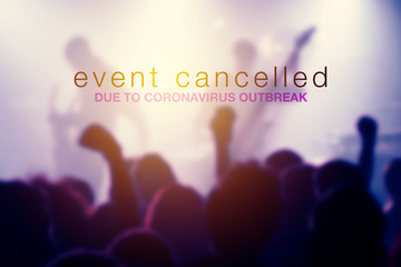 Event cancelled due to coronavirus outbreak