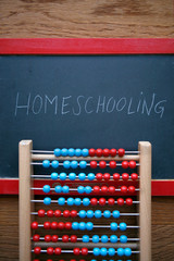 Slider Ruler and Chalkboard with Homeschooling Lettering, Corona