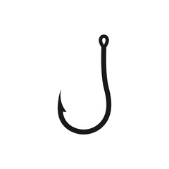 Fishing hook icon, Bait Icon, vector illustration on white background