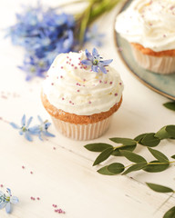 homemade cream dessert food cooking