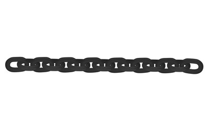 Black metal chain. vector illustration 