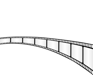 Film strip frame . Photo, cinema or movie negative. Vector illustration.