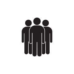 People icon, crowd team symbol, Vector illustration