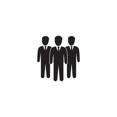 People icon, crowd team symbol, Vector illustration