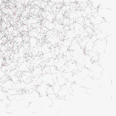 Fototapeta premium Network Mesh Random Procedural Art background illustration