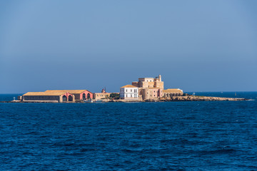 Fototapeta na wymiar Formica Island near Trapani