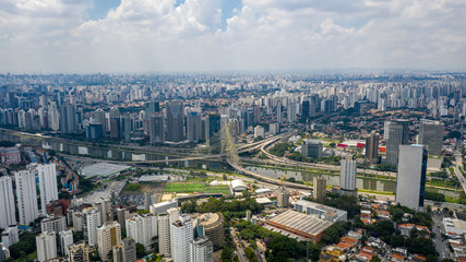 Fototapeta premium Octávio Frias de Oliveira Bridge 0001 - Sao Paulo / Sao Paulo State / Brazil - March 9, 2020