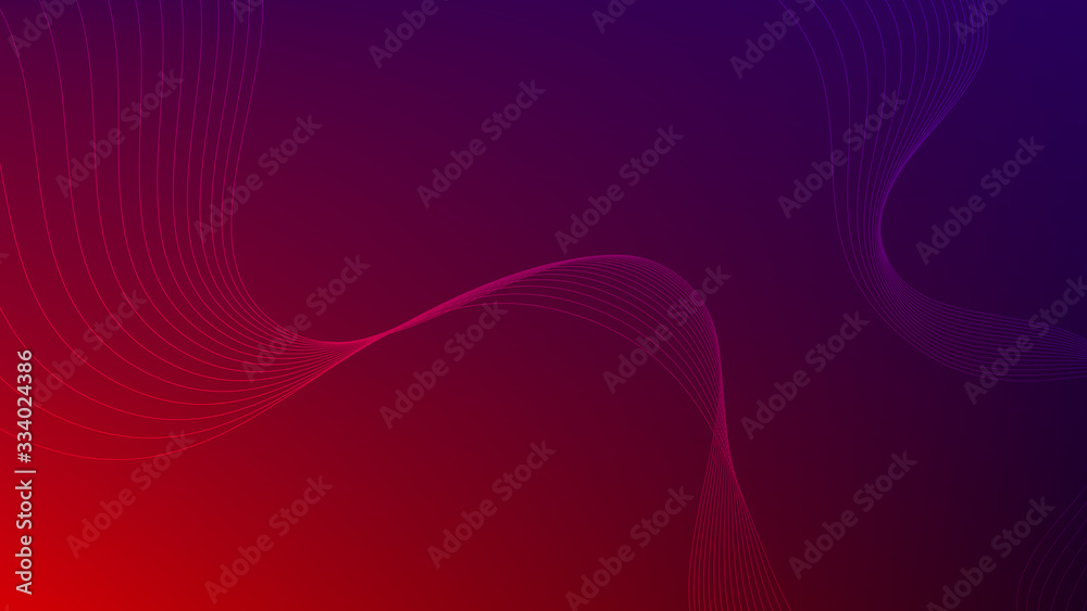 Wall mural wave background. digital frequency stripe. waved lines for brochure and flyer design. dynamic smoke 