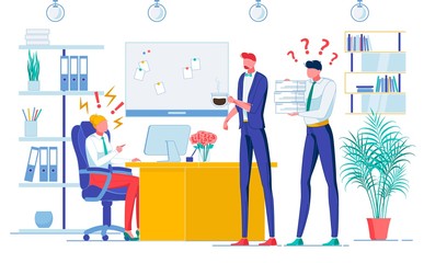 Attitude towards Staff Flat Vector Illustration