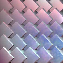 Abstract, computer, fractal design. Fractals are infinitely complex patterns that are self-similar at different scales. 3D-rendering.