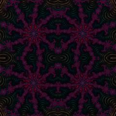 Abstract, computer, fractal design. Fractals are infinitely complex patterns that are self-similar at different scales. 3D-rendering.