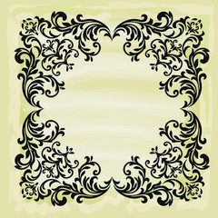 vector damask patterns for greeting cards and wedding invitations