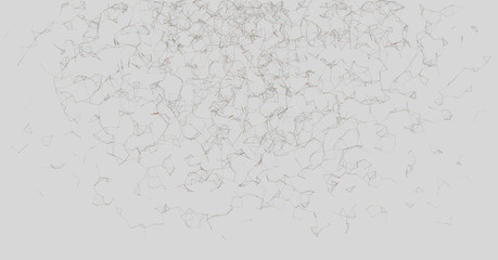 Network Mesh Random Procedural Art background illustration