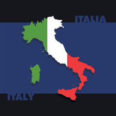 Fototapeta premium Map of Italy