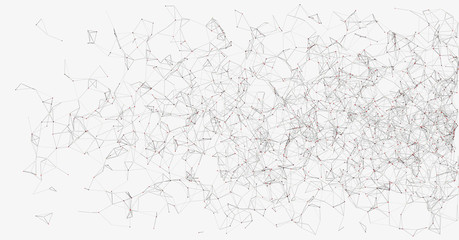 Network Mesh Random Procedural Art background illustration