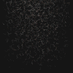 Network Mesh Random Procedural Art background illustration