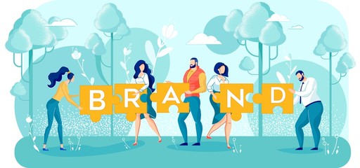 People Working Brand Creation and Development