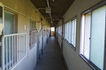 団地の廊下