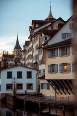 Fototapeta na wymiar Houses in old town of Zürich