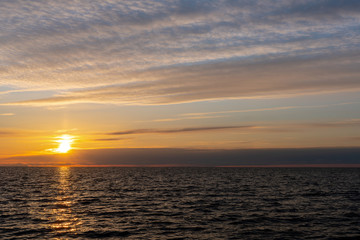 Fototapeta na wymiar Very beautiful sunset over the sea.