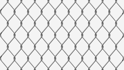 metal fence chain link silver