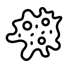Virus bacteria icon in line style.