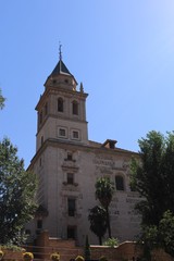 Fototapeta na wymiar A historical church building in Granada, Andalusia, Spain.