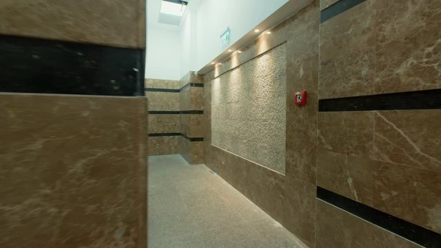 Interior View Of Empty Hallway In Modern Building