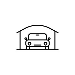 Obraz premium garage icon template