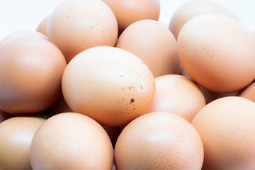 Organic farm eggs from ecologically clean areas