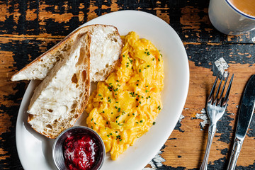 eggs and toast