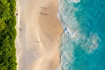 Fototapeten Anse Intendance beach drone view  © NEWTRAVELDREAMS