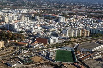 Fototapeta premium Football School, Faro - Aerial View