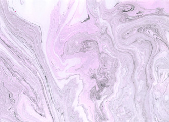 Fototapeta na wymiar Marble paper texture. Pastel colored marbled surface. Abstract ink background.