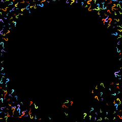 Question marks Quiz, doubt poll query public poll.