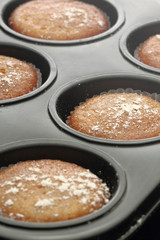 cupcake with frosting and sprinkles