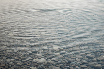 ripples on the water