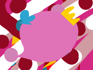 Abstract colorful pastels pink tone color, doodle scribble art vector pattern cool background textures 