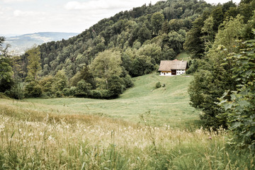 house in the mountains