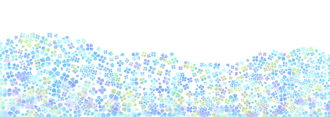 水彩風 花と雨の背景イラスト Wall Mural Wallpaper Murals Umiberry