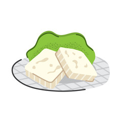 delicious cheese and lettuce nutritive food icon