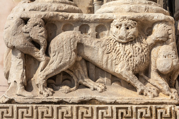 Carved Stone frieze from Saint Gilles du Garde Abbey Church