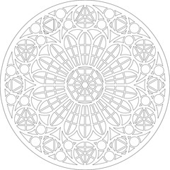 Rose Window, Fig. 10, round 1, triangular 1, framework