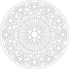 Rose Window, Fig. 10, round 1, triangular 2, framework