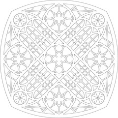 Rose Window, Fig. 10, square 1, square 1, framework