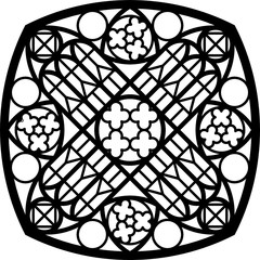 Rose Window, Fig. 10, square 1, triangular 1