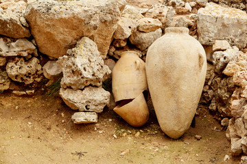 Two Pieces of Pottery at Shiloh, Israel